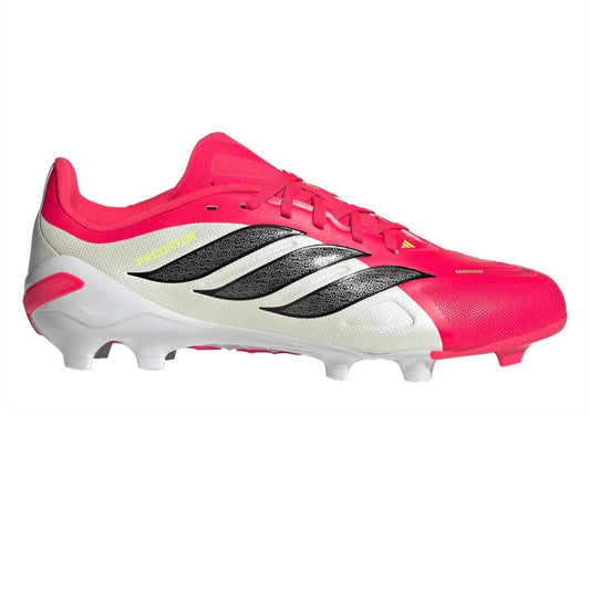 Red-White - Front - Adidas Childrens-Kids Predator League Firm Ground Football Boots