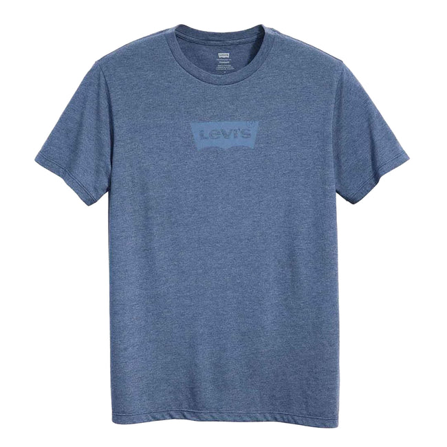 Blue - Front - Levis Mens Batwing Logo Logo T-Shirt