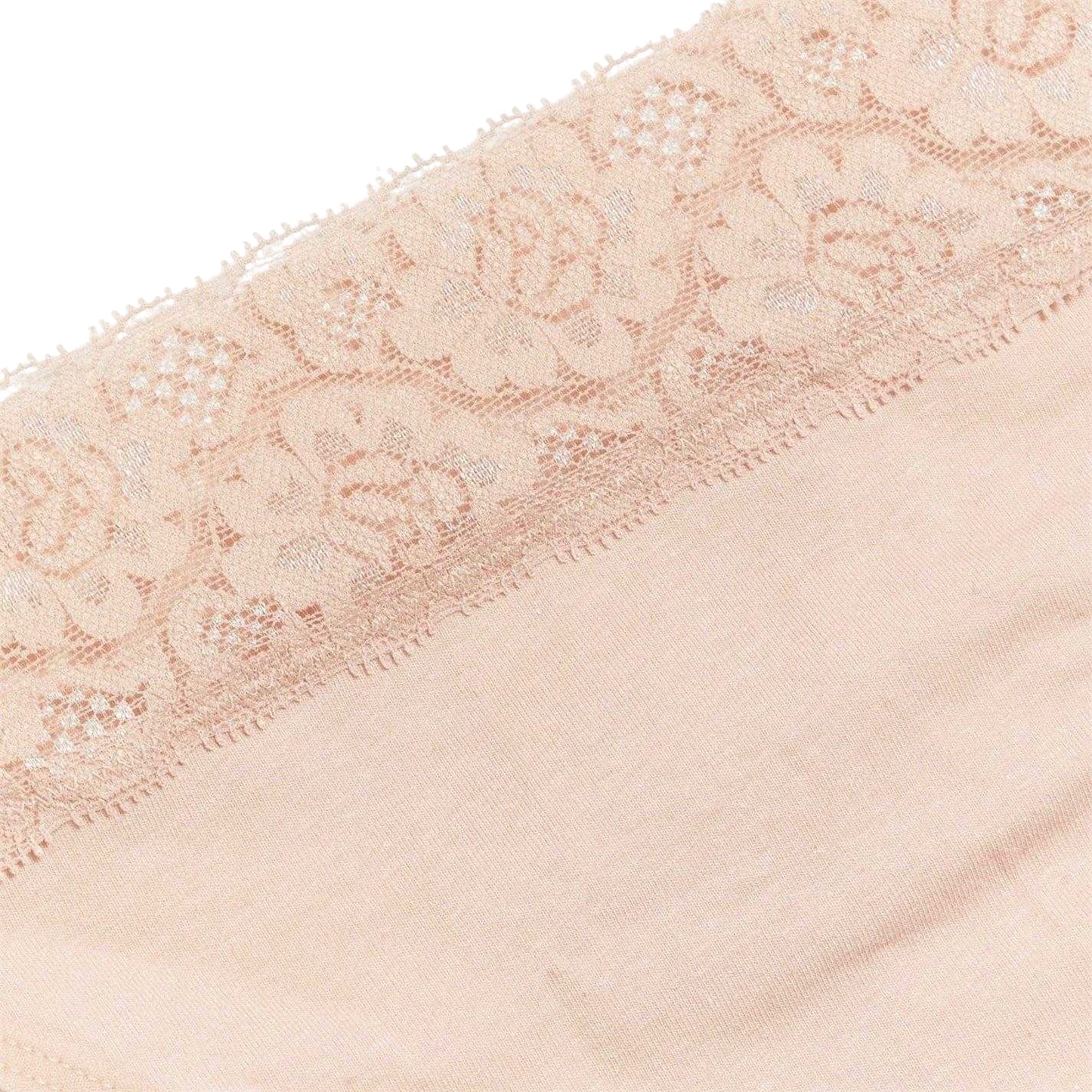 Black-White-Nude - Pack Shot - Be You Womens-Ladies Lace Trim Cotton Thong (Pack of 5)