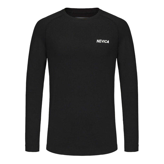 Black - Front - Nevica Mens Logo Base Layer Top
