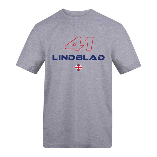 Grey - Front - AWD Unisex Adult Lindblad 41 Ferrari F1 T-Shirt