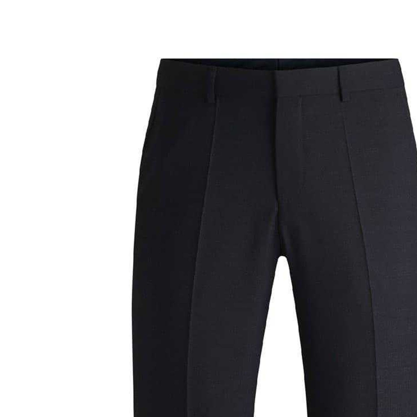 Dark Blue - Side - Boss Mens Leon Straight Chinos