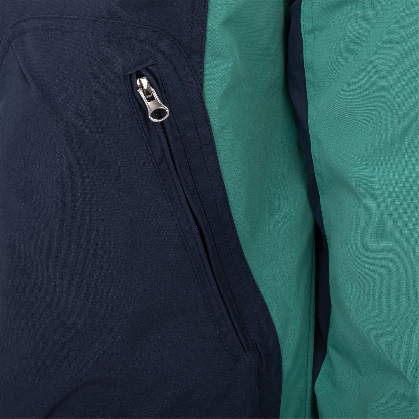 Navy - Pack Shot - Firetrap Mens Colour Block Bomber Jacket
