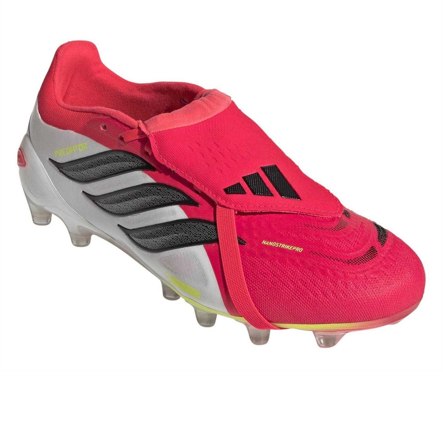 Red-Black-White - Pack Shot - Adidas Mens Predator Pro Folded Tongue Football Boots