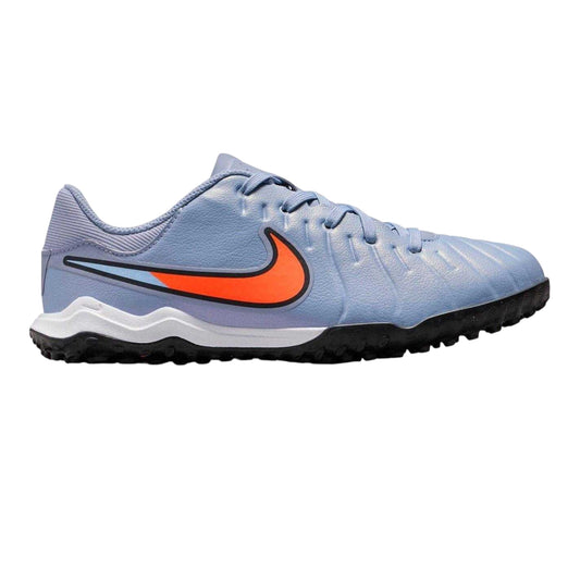 Blue-Black - Front - Nike Childrens-Kids Tiempo Legend 10 Swoosh Football Boots