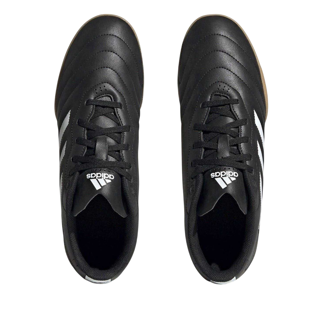 Black-White - Lifestyle - Adidas Boys Goletto VIII 3 Stripes Indoor Football Shoes