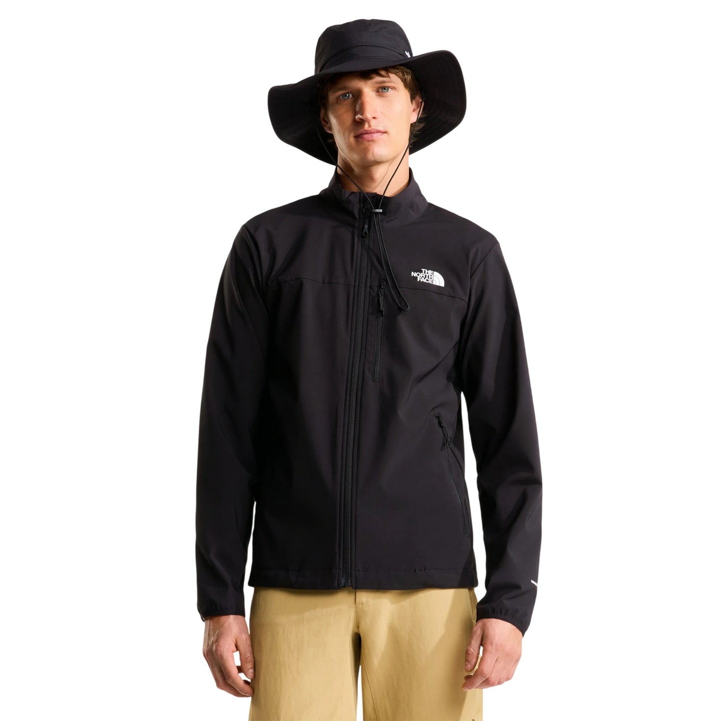 Black - Pack Shot - The North Face Mens Nimble Soft Shell Jacket
