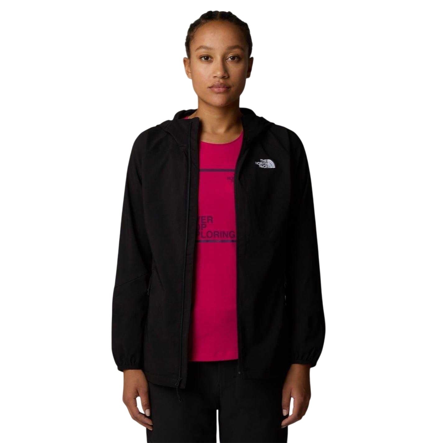 Black - Pack Shot - The North Face Womens-Ladies Nimble Soft Shell Jacket