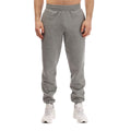 Grey - Front - Puma Mens Logo Cuffed Ankle Jogging Bottoms