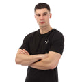 Black - Side - Puma Mens Small Logo T-Shirt