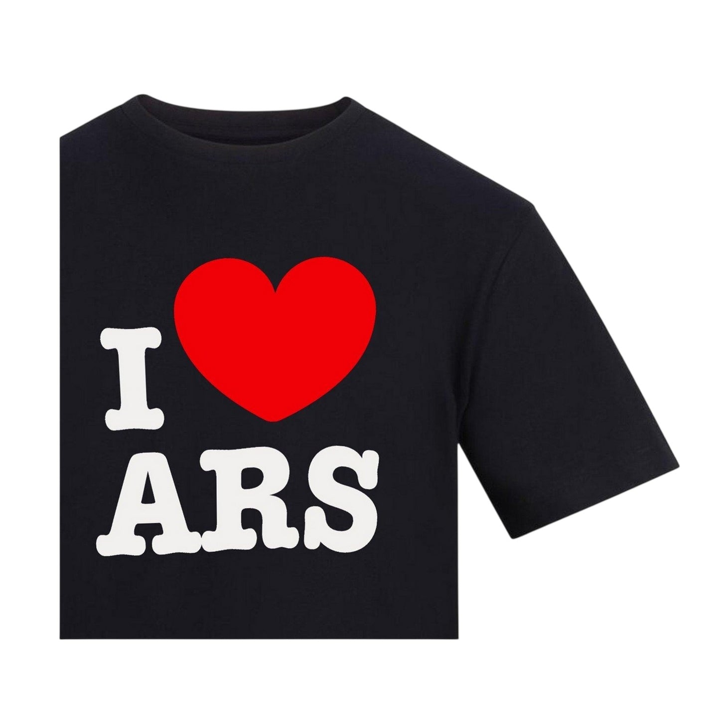 Black - Side - AWD Mens I Heart ARS Arsenal FC T-Shirt