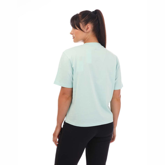 Light Blue - Back - Timberland Womens-Ladies Stack Logo T-Shirt