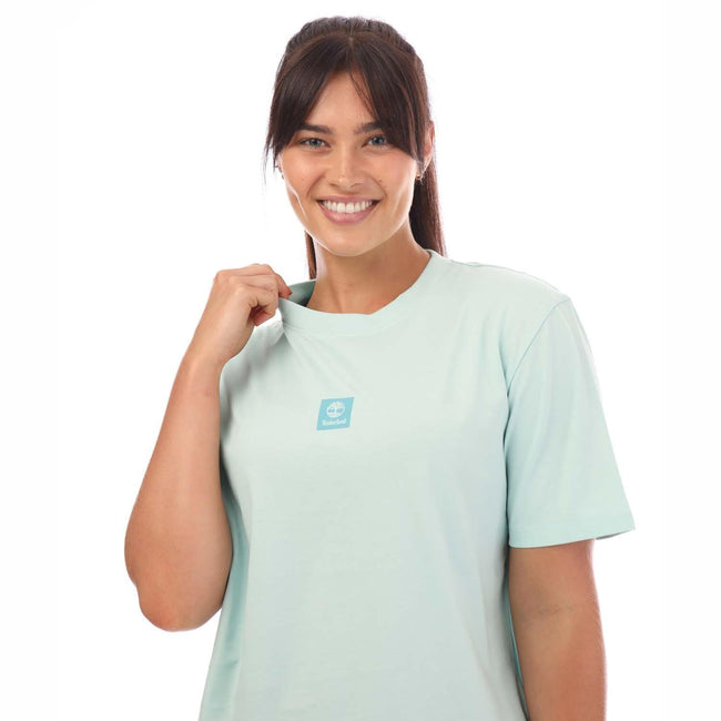 Light Blue - Side - Timberland Womens-Ladies Stack Logo T-Shirt