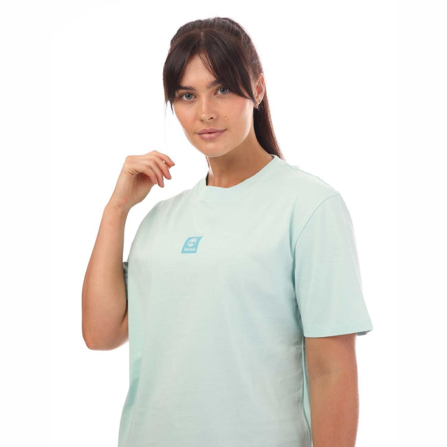 Light Blue - Lifestyle - Timberland Womens-Ladies Stack Logo T-Shirt