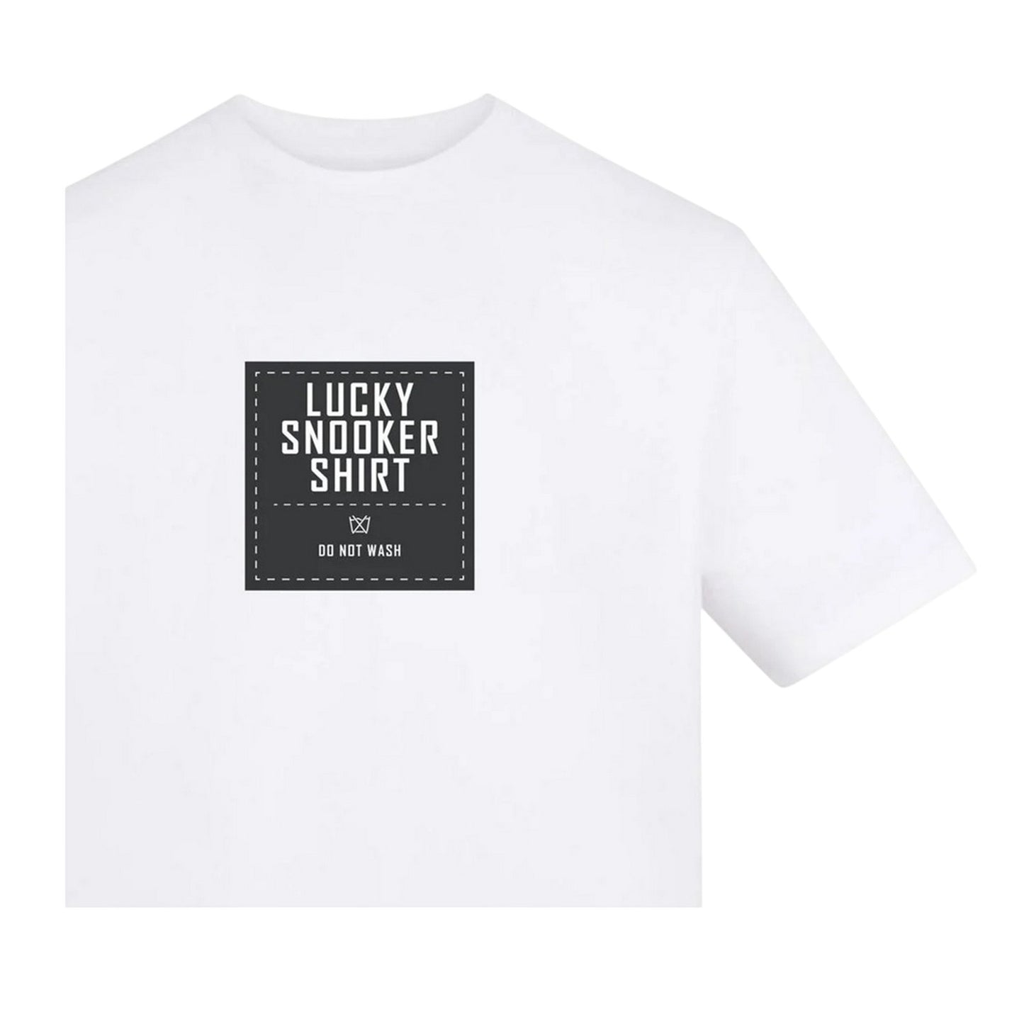 White - Side - AWD Unisex Adult Lucky Snooker Shirt T-Shirt