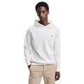 White - Front - Gant Mens Archive Shield Embroidered Regular Hoodie