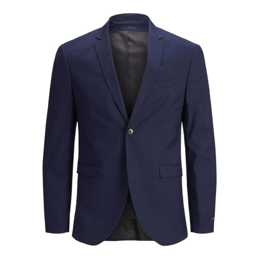 Blue - Front - Jack And Jones Mens Regular Blazer