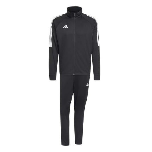Black-White - Front - Adidas Mens Sereno Moisture Wicking Tracksuit