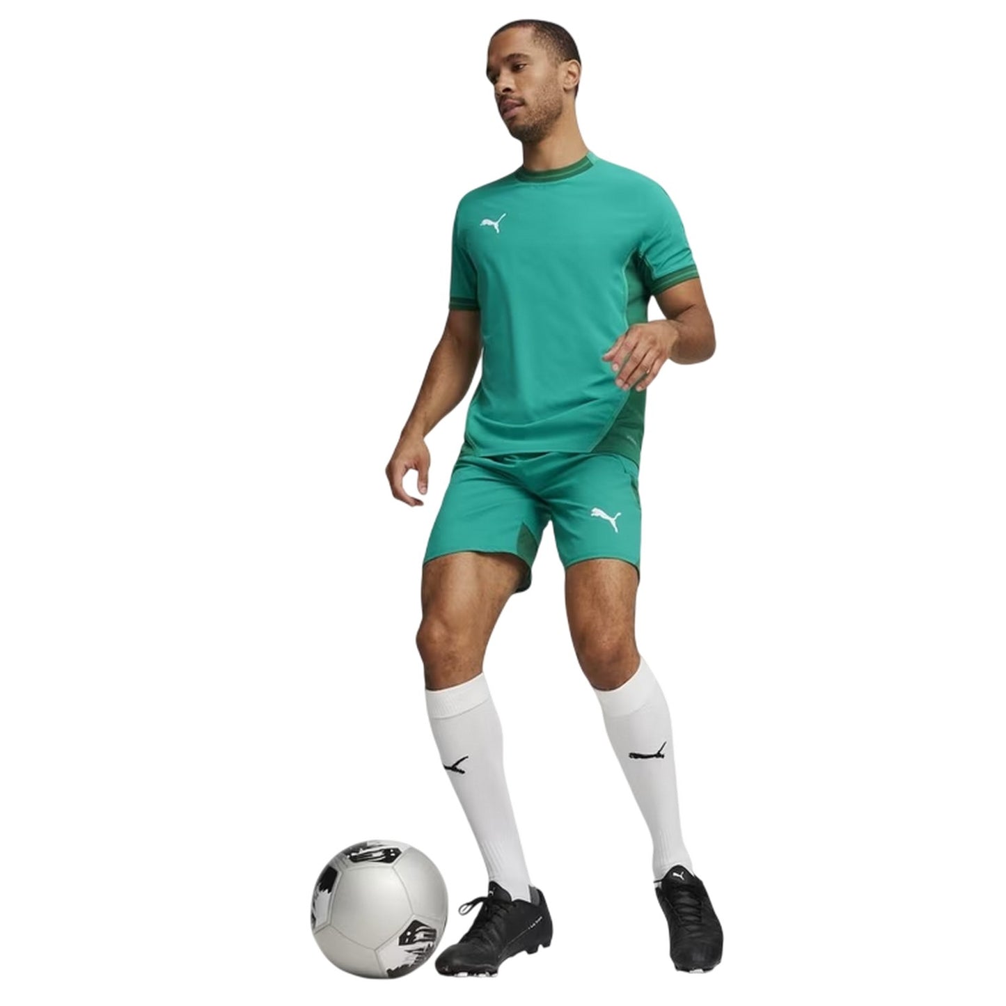 Sport Green - Side - Puma Mens TeamFinal Jersey T-Shirt