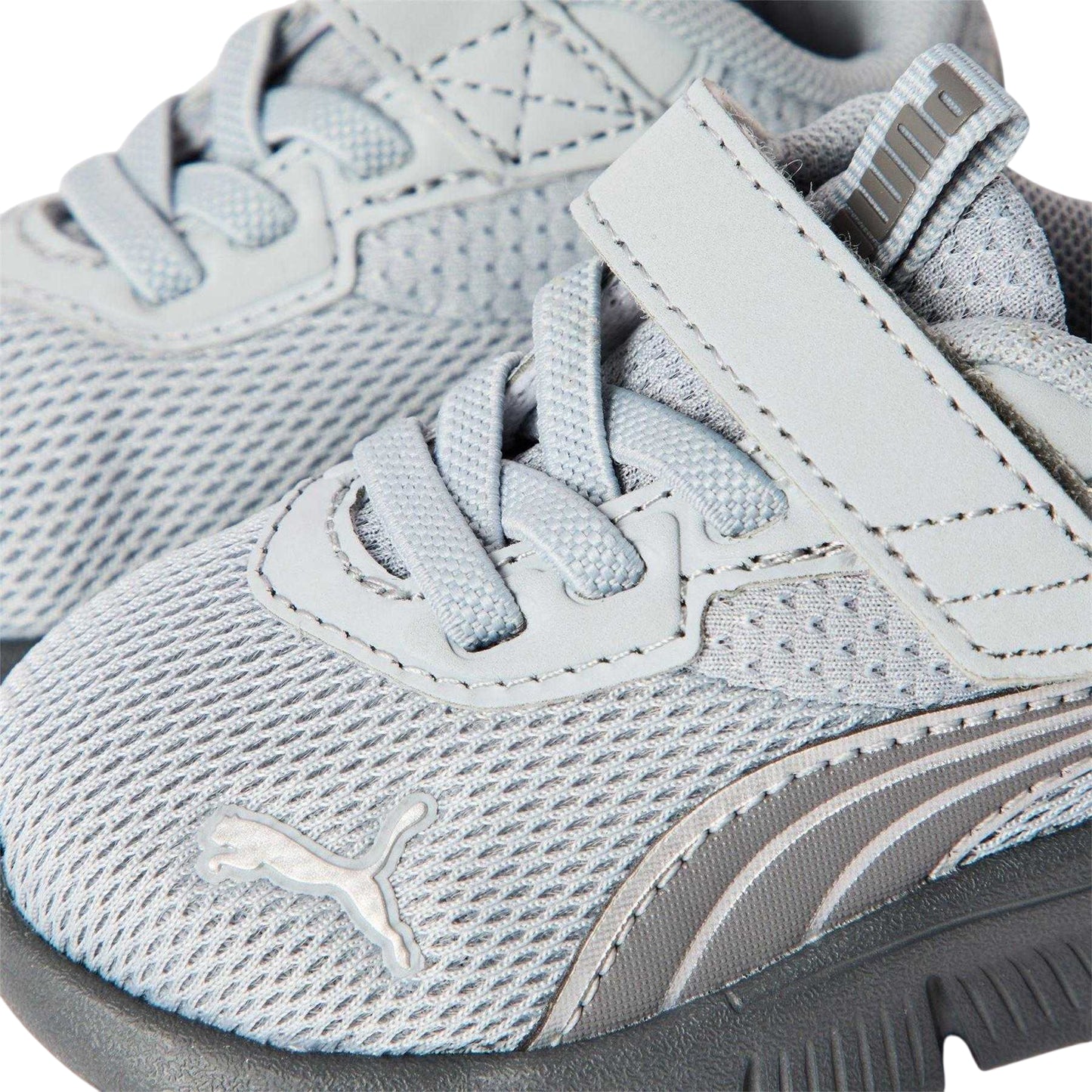 Grey-Silver - Lifestyle - Puma Childrens-Kids FlexFocus Trainers