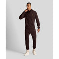 Brown - Back - Lyle & Scott Mens Pull Over Hoodie