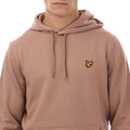 Mauve - Back - Lyle & Scott Mens Pull Over Hoodie