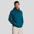Navy - Front - Lyle & Scott Mens Pull Over Hoodie