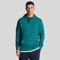 Green - Front - Lyle & Scott Mens Pull Over Hoodie