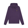 Purple - Close up - Lyle & Scott Mens Pull Over Hoodie