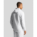 Light Grey - Side - Lyle & Scott Mens Pull Over Hoodie