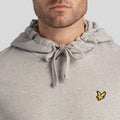 Light Grey - Lifestyle - Lyle & Scott Mens Pull Over Hoodie