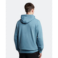 Light Blue - Side - Lyle & Scott Mens Pull Over Hoodie