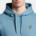 Light Blue - Lifestyle - Lyle & Scott Mens Pull Over Hoodie
