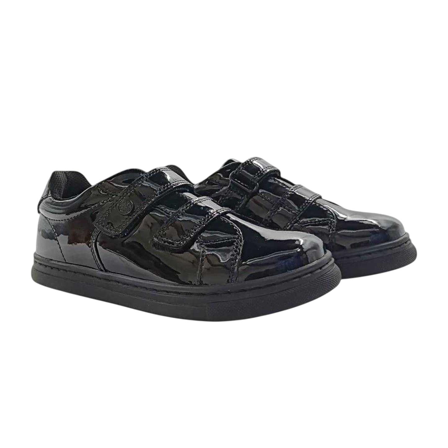 Black - Lifestyle - Pretty Green Childrens-Kids Stroud School Shoes