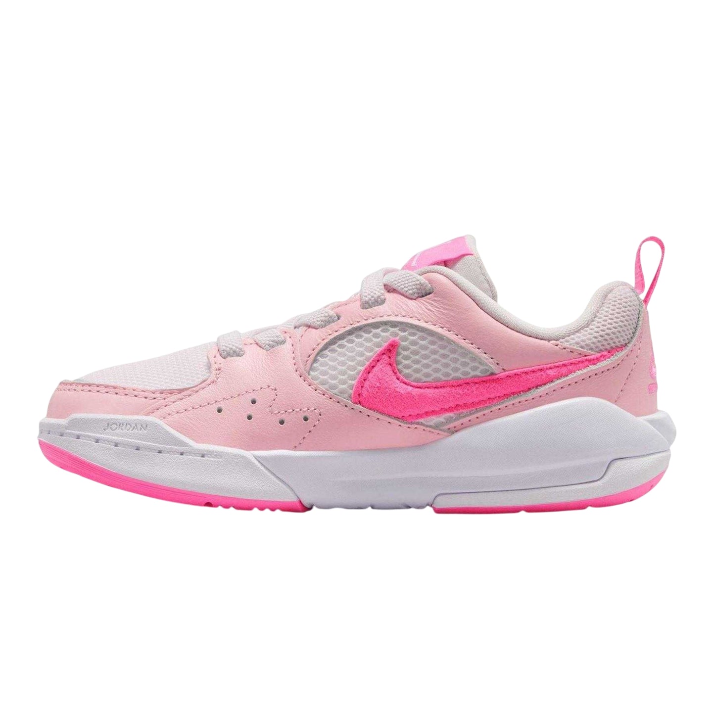 Pink - Side - Nike Childrens-Kids Air Jordan CMFT Era Suede Panel Trainers