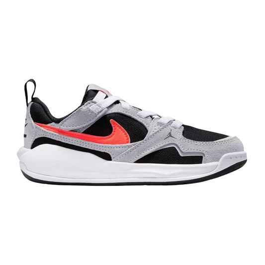 Black-White-Red - Front - Nike Childrens-Kids Air Jordan CMFT Era Suede Panel Trainers