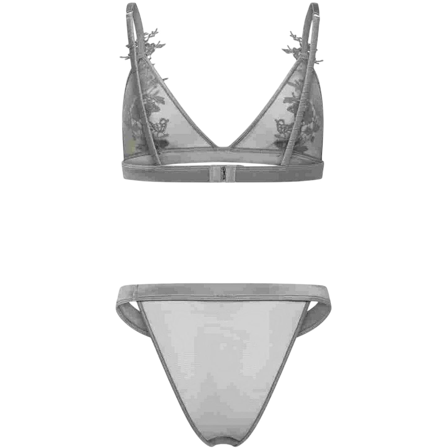 Green - Back - Glamorous Womens-Ladies Sheer Thong