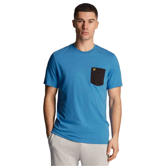 Black-Blue - Lifestyle - Lyle & Scott Mens Contrast Pocket T-Shirt