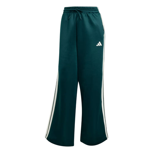 Ivy - Front - Adidas Womens-Ladies Firebird 3 Stripes Loose Jogging Bottoms