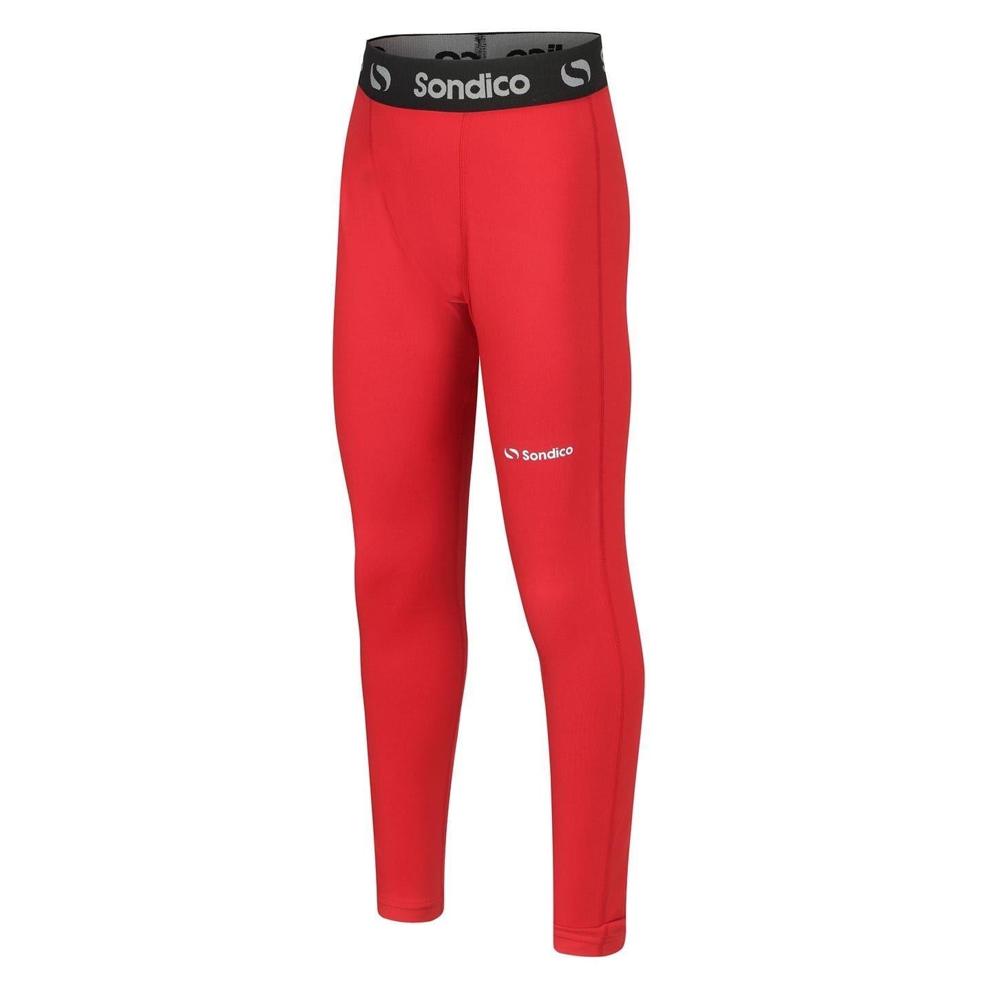 Red - Side - Sondico Boys Core Base Layer Bottoms
