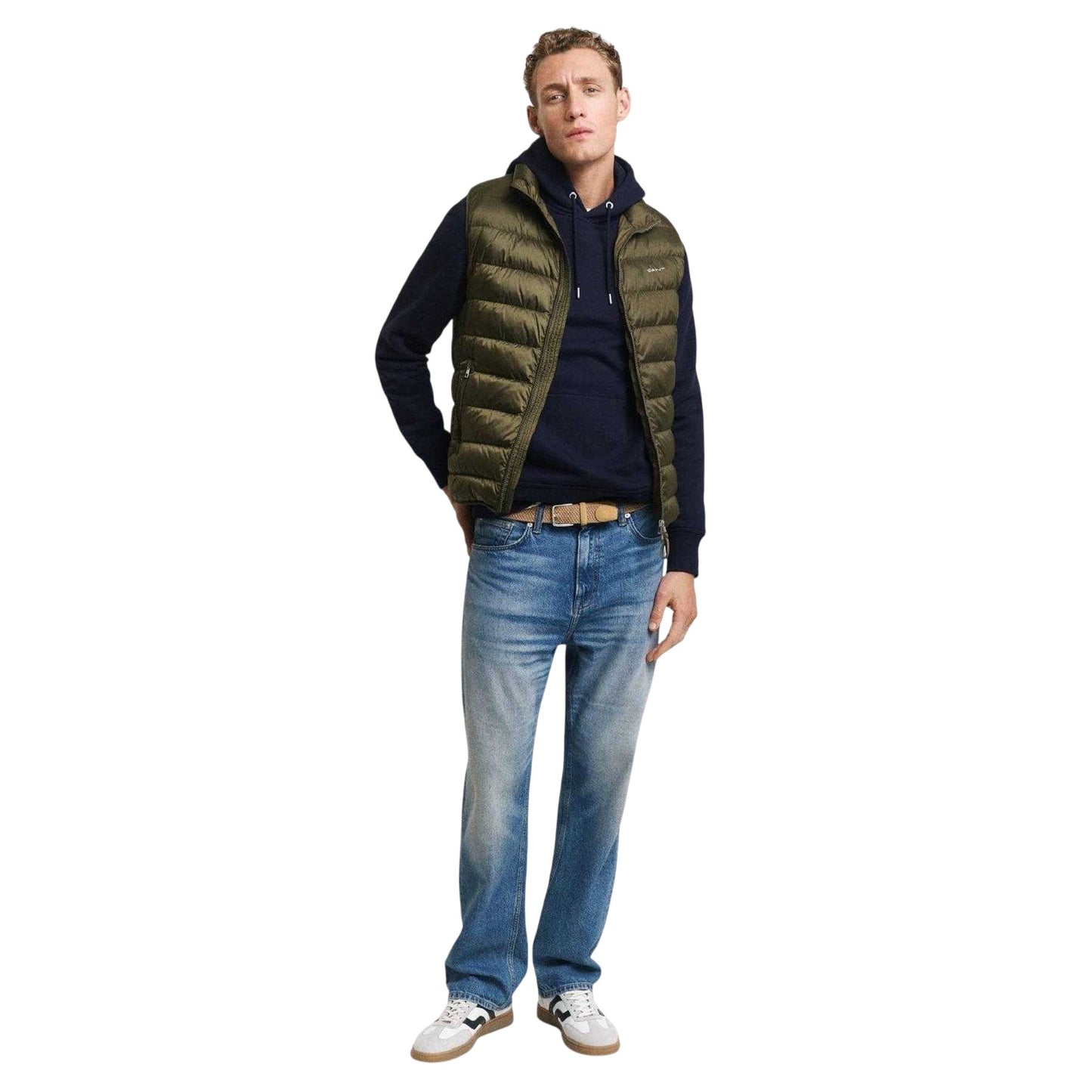 Green - Pack Shot - Gant Mens Down Lightweight Gilet