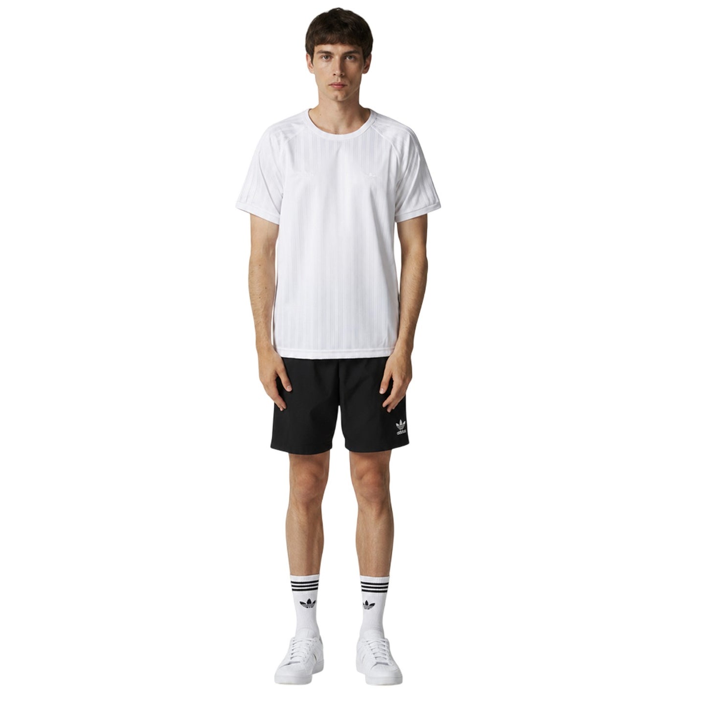White - Pack Shot - Adidas Mens JJJJound Tonal Football Jersey