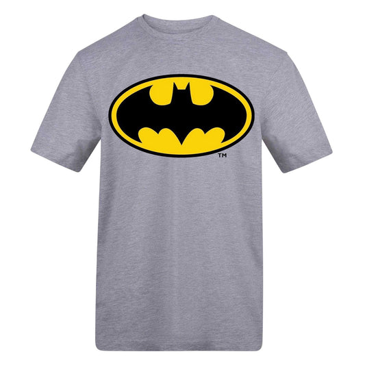 Grey - Front - Batman Unisex Adult Graphic Print T-Shirt