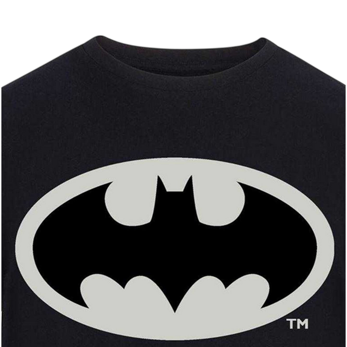 Black - Side - Batman Unisex Adult Logo T-Shirt