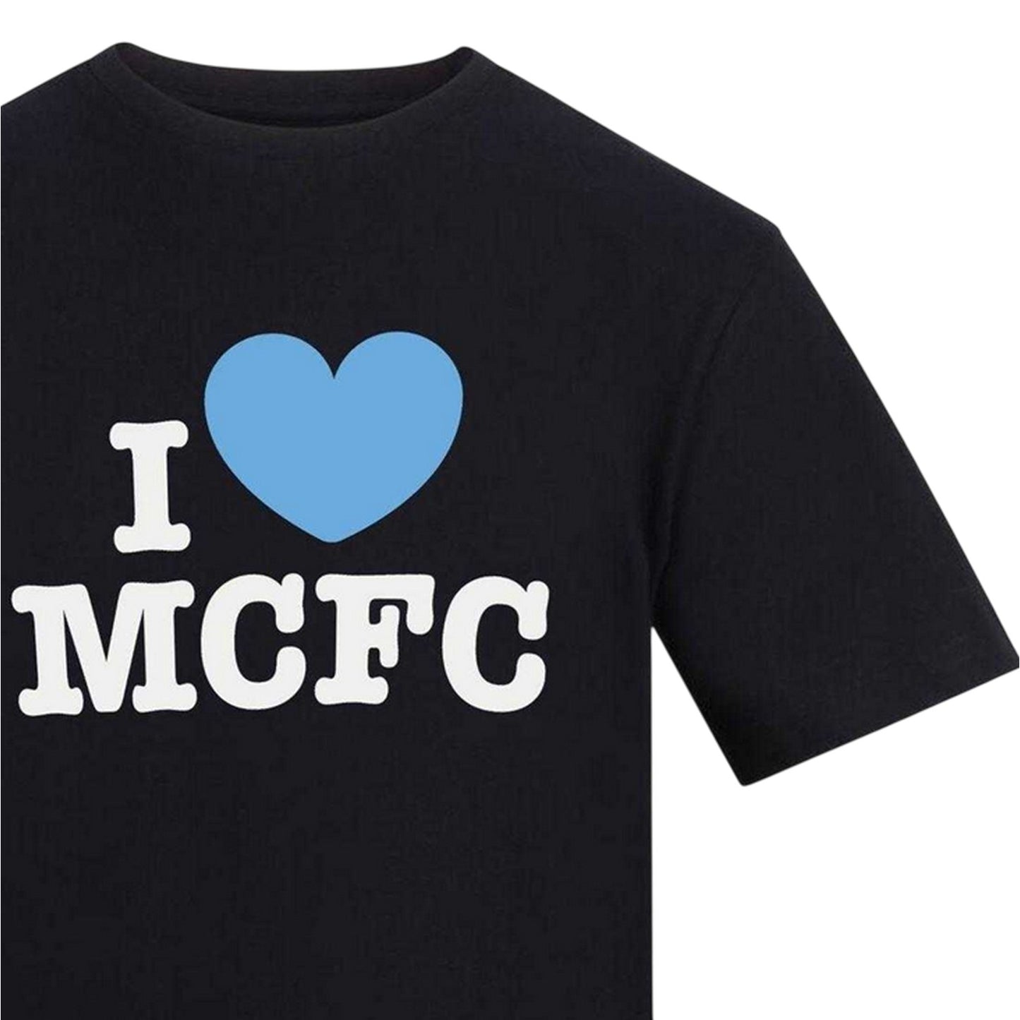 Black - Side - AWD Mens Carabao Cup I Love MCFC T-Shirt