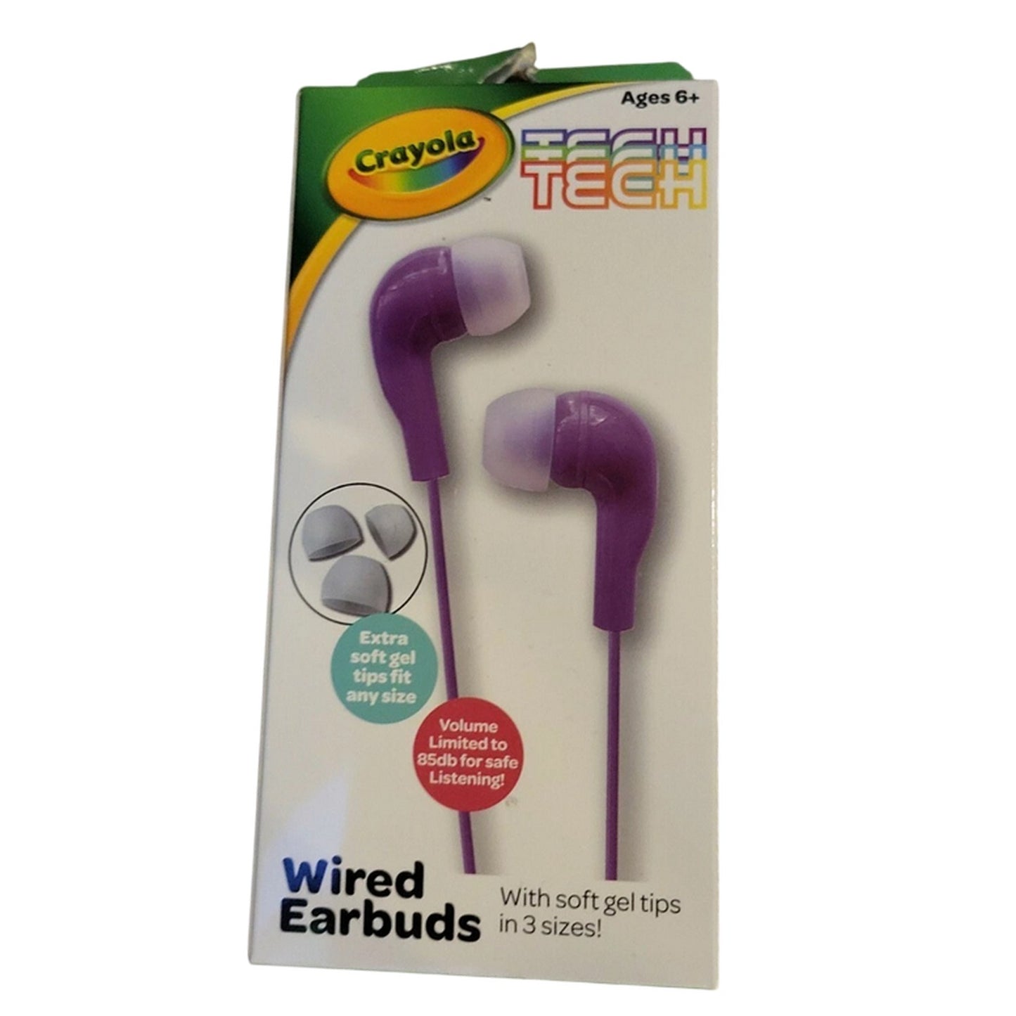 Purple - Lifestyle - Crayola Childrens-Kids Wired Earphones