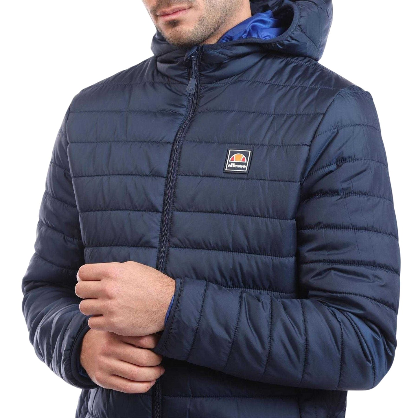 Navy - Lifestyle - Ellesse Mens Revuelto Quilted Puffer Jacket