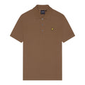 Brown - Pack Shot - Lyle & Scott Mens Plain Polo Shirt