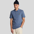 Slate Blue - Front - Lyle & Scott Mens Plain Polo Shirt