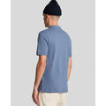 Slate Blue - Side - Lyle & Scott Mens Plain Polo Shirt